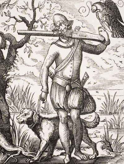 Un falconiere tedesco, dopo un